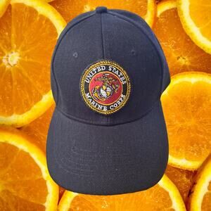 NWT‎ DF Black US Marine Corps Adjustable Baseball Hat Cap